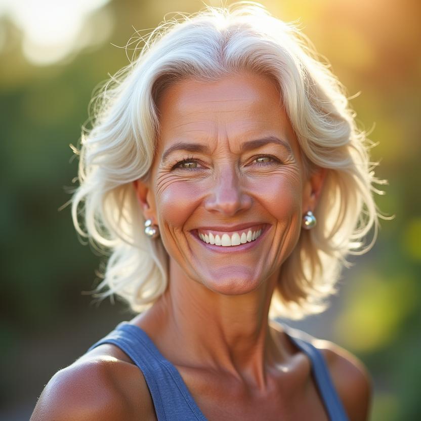 Confident woman over 40 living her best life